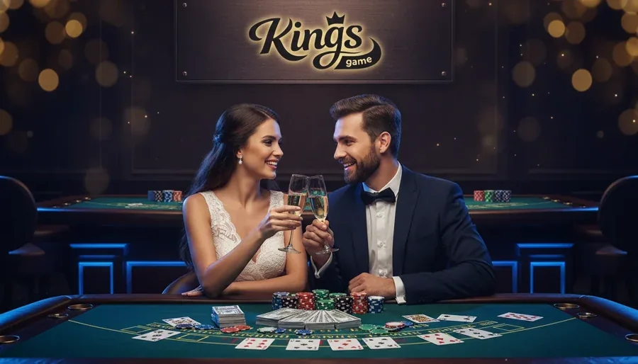 Kings Game game lobby showing Aviator and Evolution live dealer tables